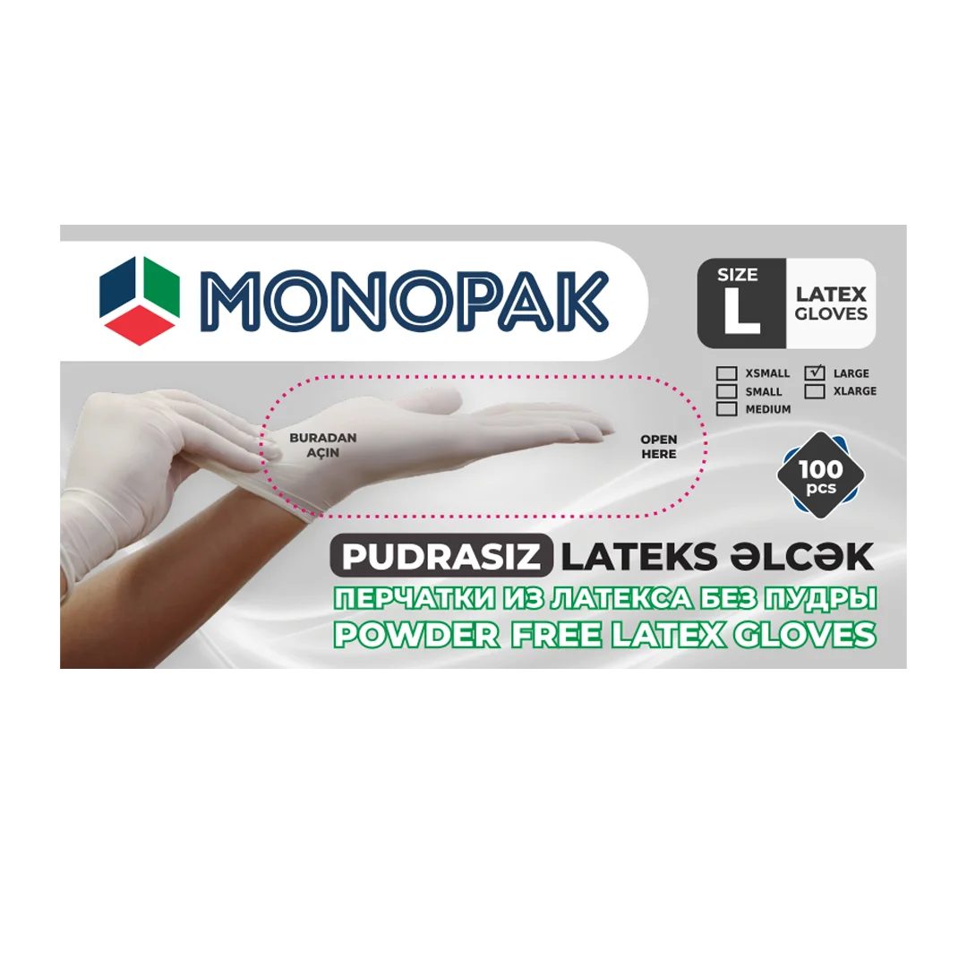 LATEX PUDRASIZ MONOPAK elcek  L