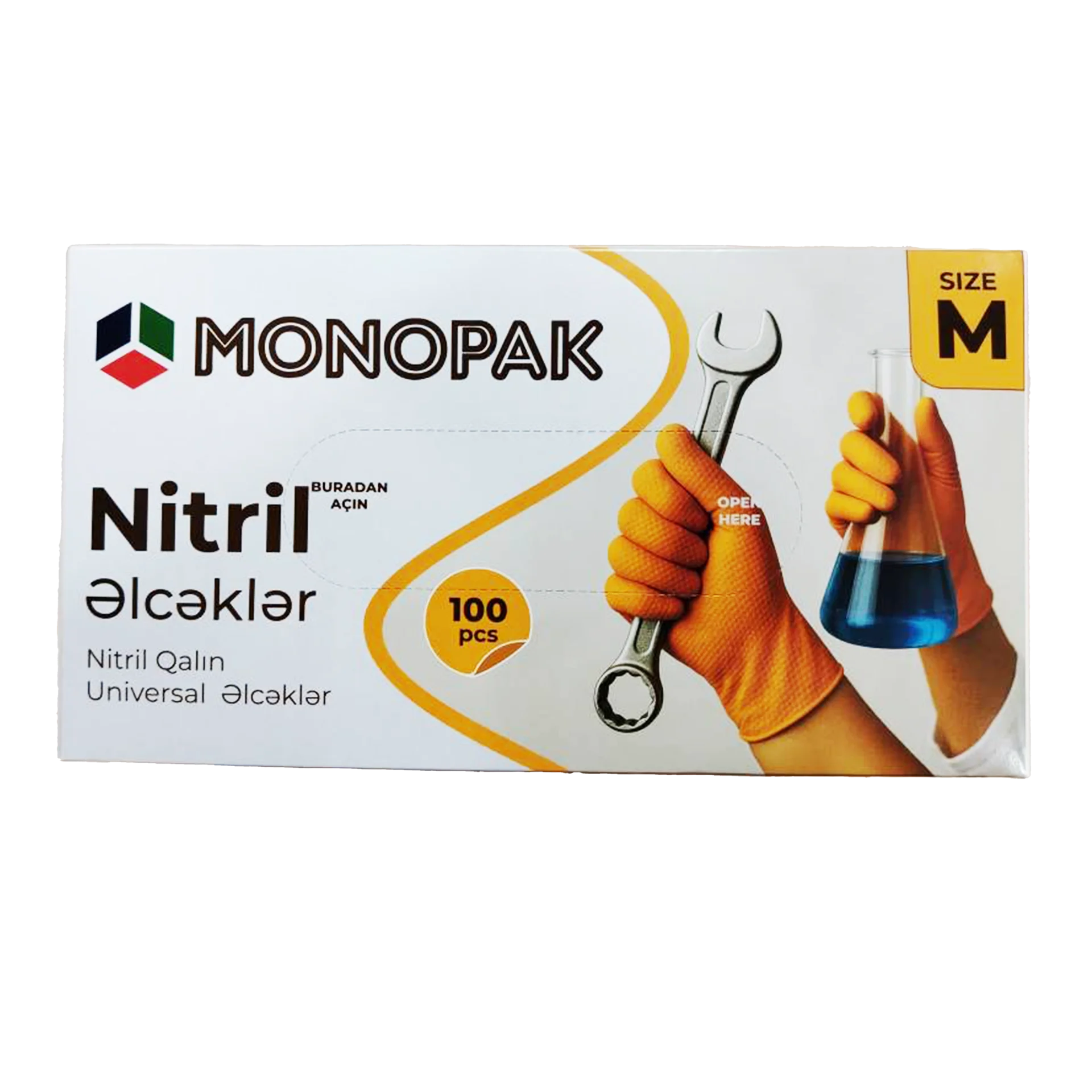 Nitril Pudrasiz Monopak Heavy Duty Narinci Elcek M