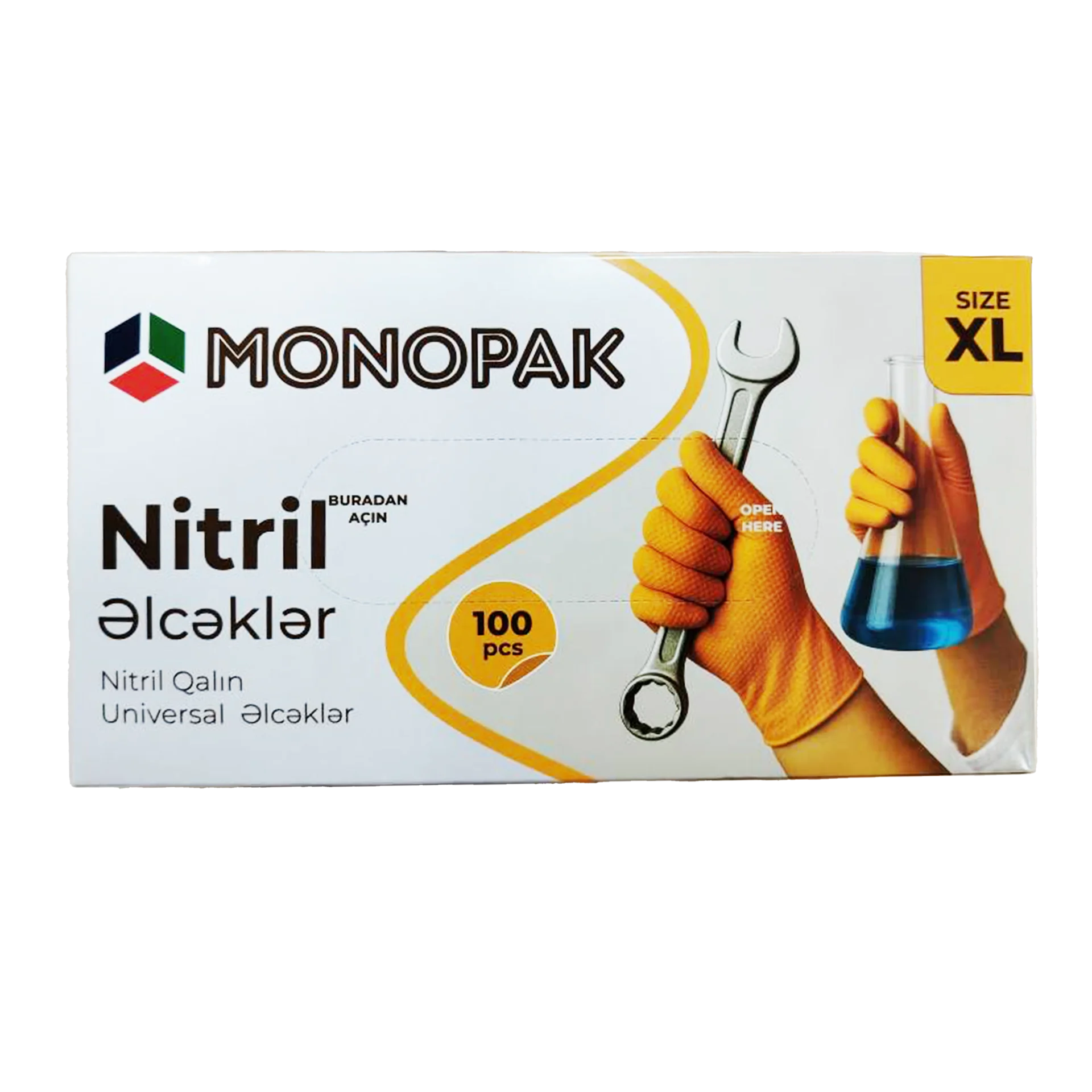Nitril Pudrasiz Monopak Heavy Duty Narinci Elcek XL
