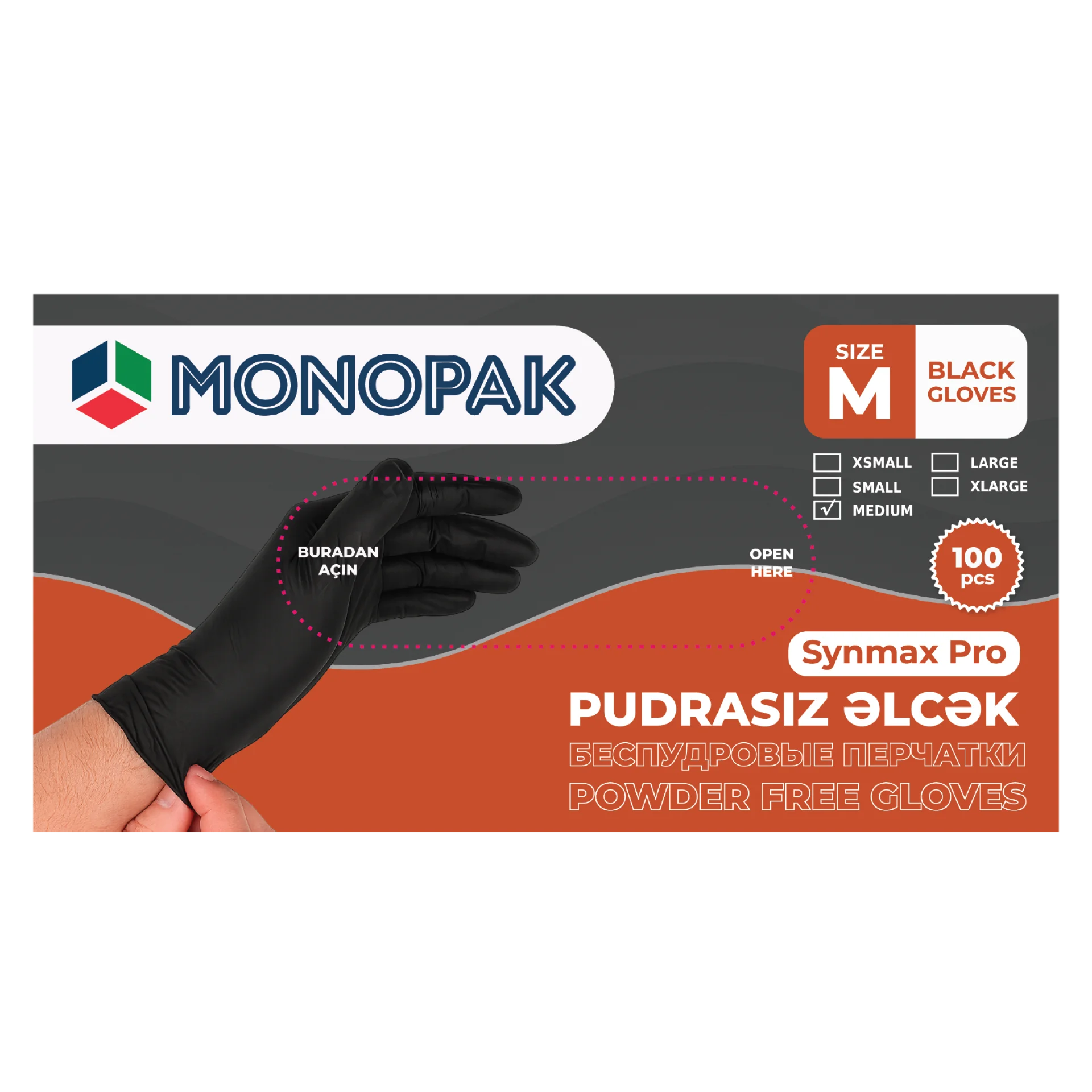 VINIL Pudrasiz Qara Elcek SYNMAX PRO M